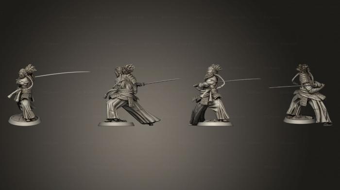 Military figurines (Samurai 07, STKW_11958) 3D models for cnc
