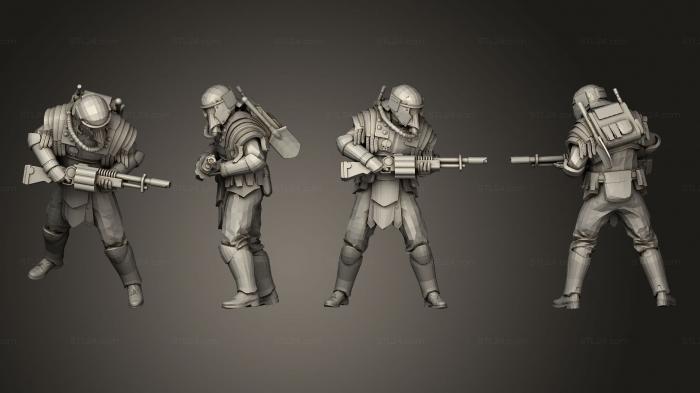 Military figurines (Sapper Shotgun 1, STKW_11973) 3D models for cnc