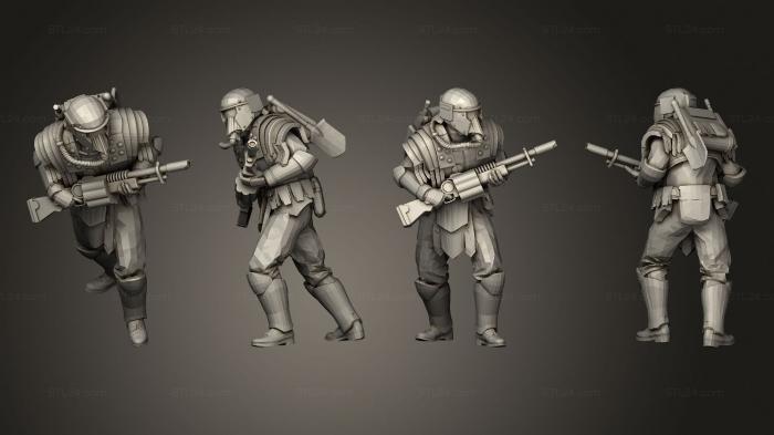 Military figurines (Sapper Shotgun 4, STKW_11976) 3D models for cnc