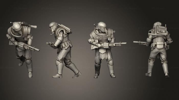 Military figurines (Sapper Shotgun 5, STKW_11977) 3D models for cnc