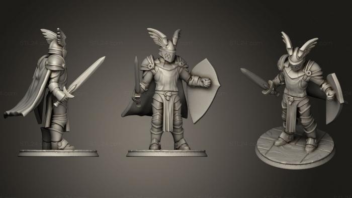 Military figurines (Hero Forge Paladin Demo, STKW_1198) 3D models for cnc