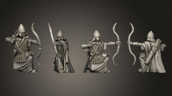 Military figurines (SASSANID ARCHER 1, STKW_11982) 3D models for cnc
