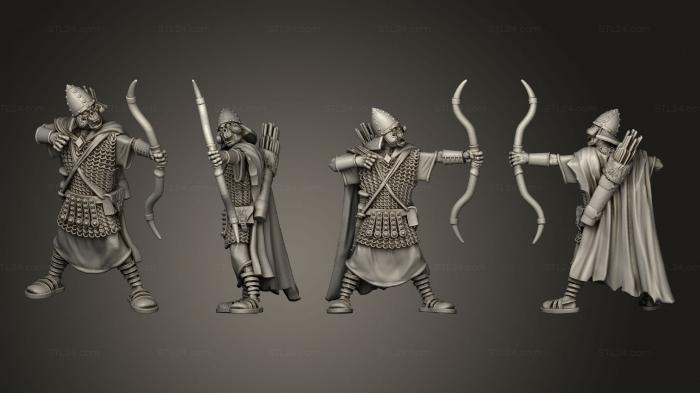 Military figurines (SASSANID ARCHER 2, STKW_11983) 3D models for cnc