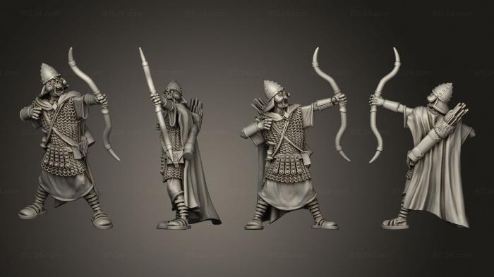 Military figurines (SASSANID ARCHER 3, STKW_11984) 3D models for cnc