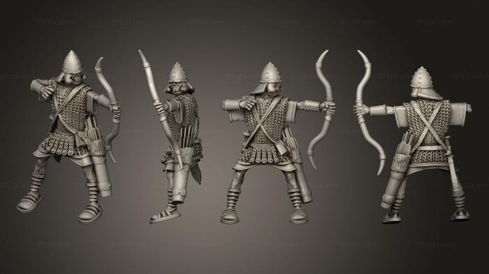 Military figurines (SASSANID ARCHER ON HORSE 1, STKW_11986) 3D models for cnc