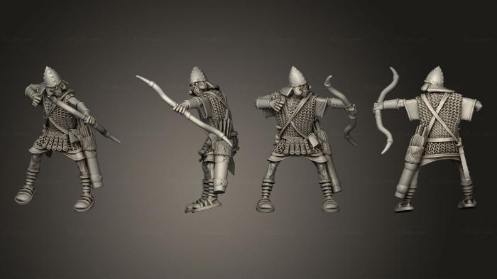 Military figurines (SASSANID ARCHER ON HORSE 2, STKW_11987) 3D models for cnc
