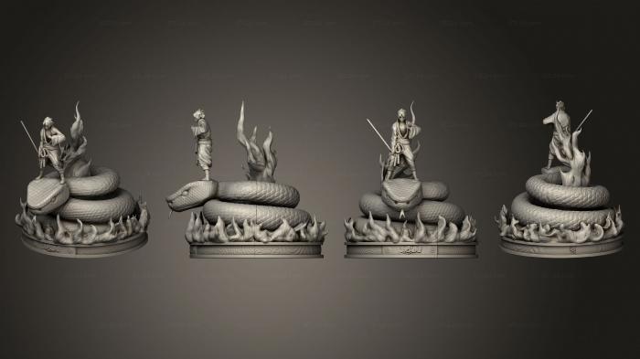 Military figurines (Sasuke Aoda, STKW_11989) 3D models for cnc
