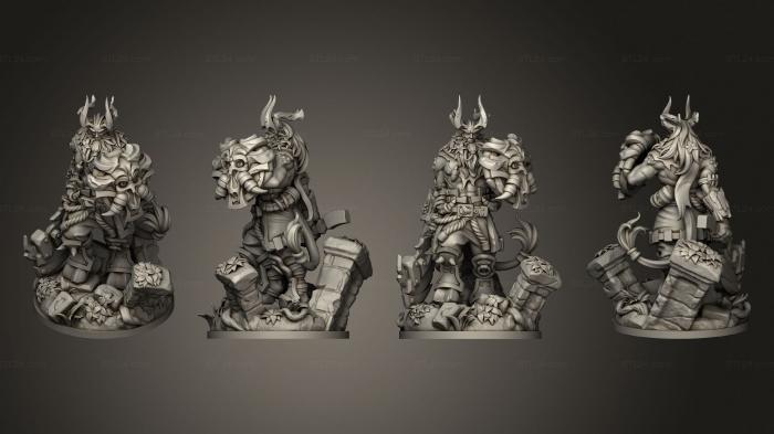 Military figurines (Satyr Warrior, STKW_11997) 3D models for cnc