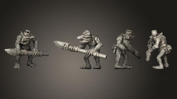Military figurines (Savage Goblins A 2, STKW_12025) 3D models for cnc
