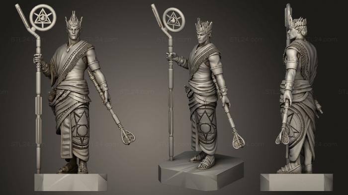 Military figurines (High King Apsu, STKW_1203) 3D models for cnc