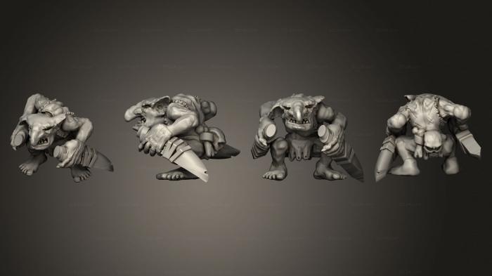 Military figurines (Savage Goblins A 10, STKW_12033) 3D models for cnc