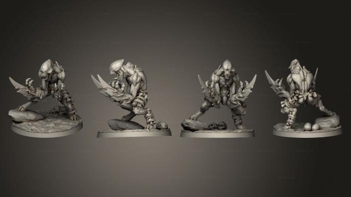 Military figurines (Savage Lesser Demon 05, STKW_12043) 3D models for cnc