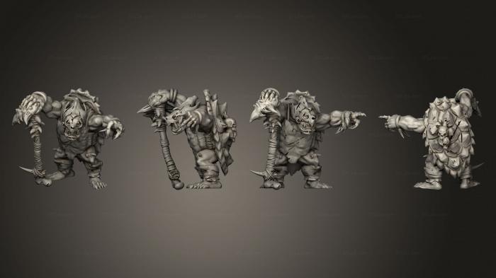 Military figurines (Savage Orc Turtle splitkeyed, STKW_12044) 3D models for cnc