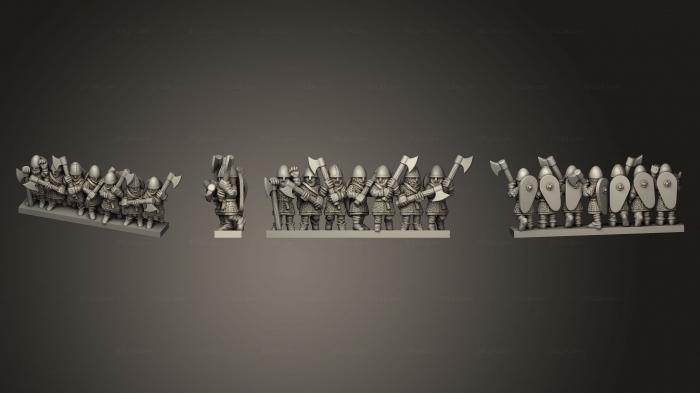 Military figurines (SAXON HOUSECARLS STRIPE 05, STKW_12049) 3D models for cnc