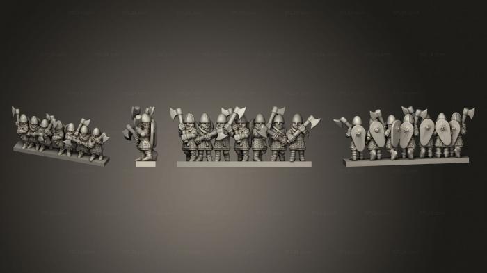 Military figurines (SAXON HOUSECARLS STRIPE 07, STKW_12051) 3D models for cnc
