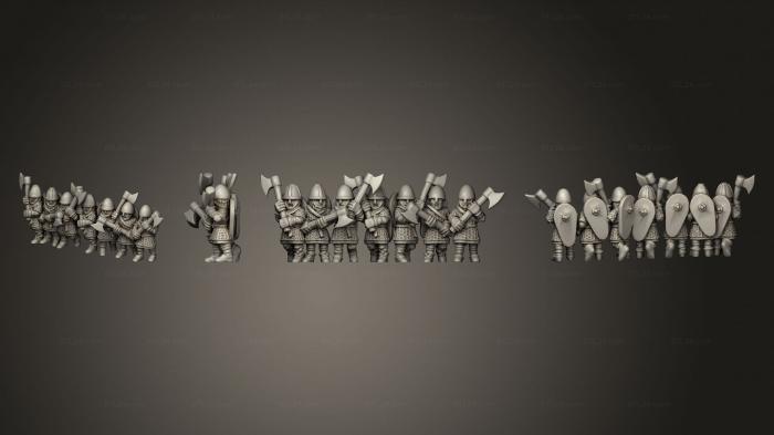 Military figurines (SAXON HOUSECARLS STRIPE 08, STKW_12052) 3D models for cnc