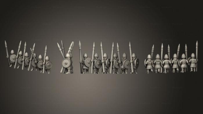 Military figurines (SAXON MILITIA STRIPE 02, STKW_12054) 3D models for cnc
