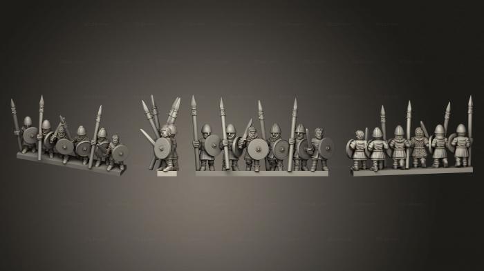 Military figurines (SAXON MILITIA STRIPE 03, STKW_12055) 3D models for cnc