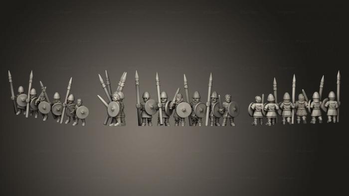 Military figurines (SAXON MILITIA STRIPE 04, STKW_12056) 3D models for cnc
