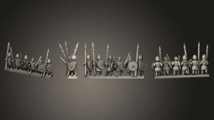 Military figurines (SAXON MILITIA STRIPE 05, STKW_12057) 3D models for cnc