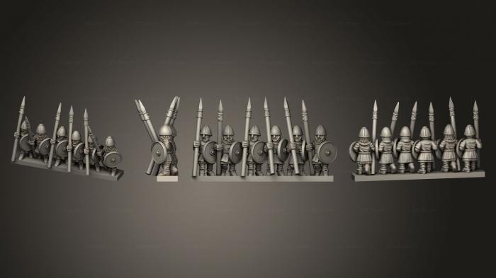 Military figurines (SAXON MILITIA STRIPE 07, STKW_12059) 3D models for cnc