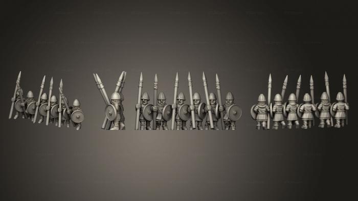 Military figurines (SAXON MILITIA STRIPE 08, STKW_12060) 3D models for cnc