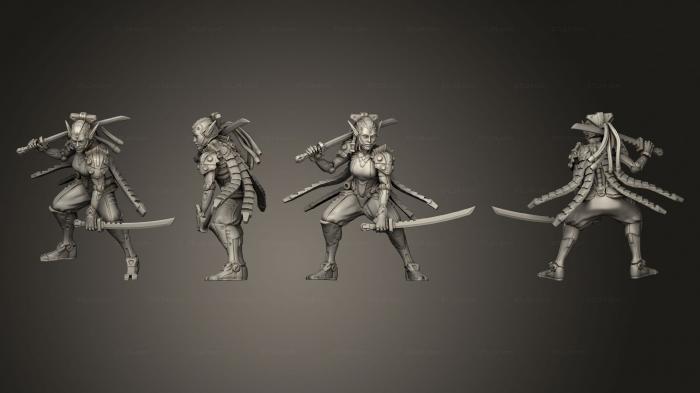Military figurines (Sayren Torifu, STKW_12061) 3D models for cnc