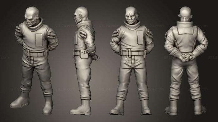 Military figurines (scientists galen full, STKW_12078) 3D models for cnc
