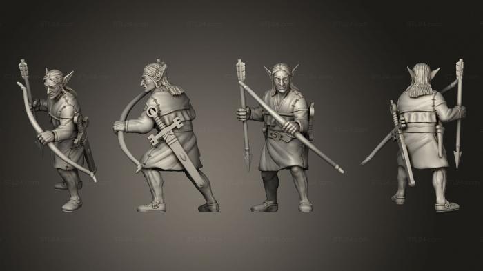 Military figurines (Scottish Elves, STKW_12087) 3D models for cnc