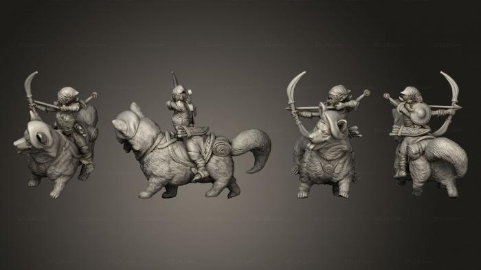 Military figurines (Scout Mounted, STKW_12090) 3D models for cnc