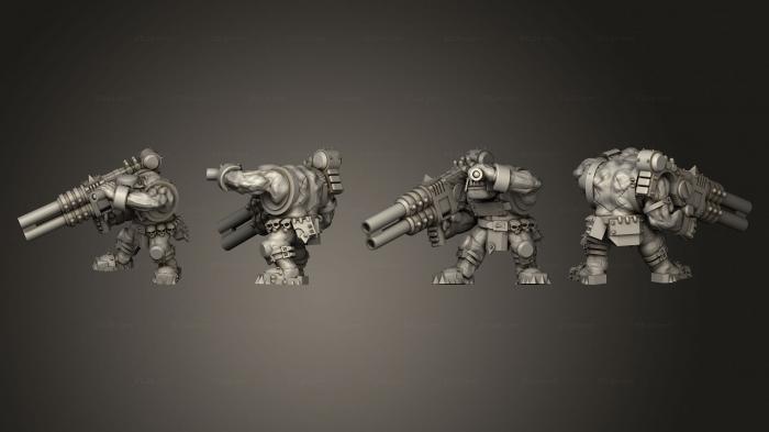 Military figurines (Scrap Gunner 01, STKW_12105) 3D models for cnc