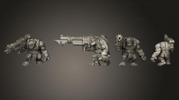 Military figurines (Scrap Gunner 04, STKW_12108) 3D models for cnc