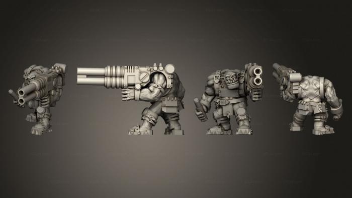 Military figurines (Scrap Gunner 05, STKW_12109) 3D models for cnc