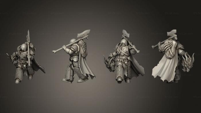 Military figurines (scylla battle brothers beast hunter, STKW_12128) 3D models for cnc