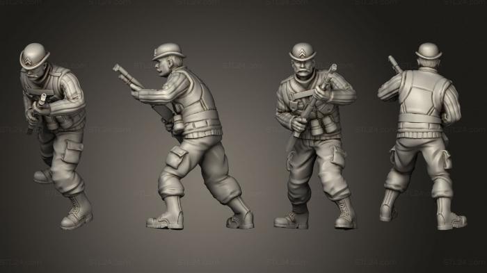 Military figurines (SE bomber 004, STKW_12132) 3D models for cnc