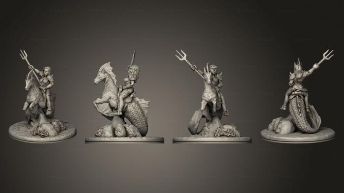 Military figurines (Sea Elf Rider Female 001, STKW_12146) 3D models for cnc