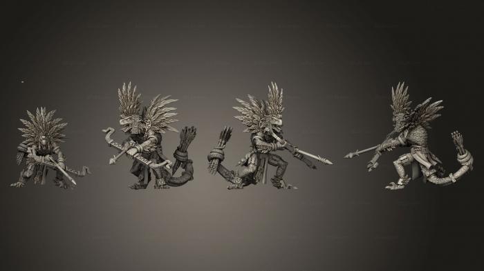 Military figurines (Serpent Warriors A 005, STKW_12193) 3D models for cnc