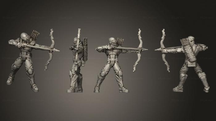 Статуэтки военные (Закованный в тень Дальнобойный v 3, STKW_12208) 3D модель для ЧПУ станка
