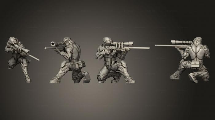 Military figurines (Shadforged Ranged, STKW_12209) 3D models for cnc