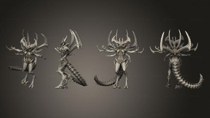 Military figurines (Shadhakairis demon queen, STKW_12210) 3D models for cnc