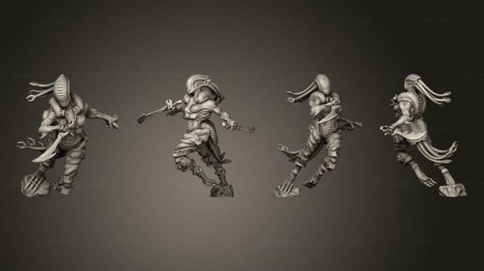 Military figurines (Shadowspace Bloodseekers blades 01, STKW_12219) 3D models for cnc