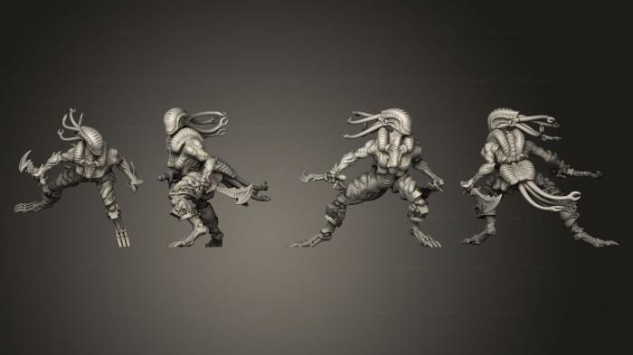 Military figurines (Shadowspace Bloodseekers blades 03, STKW_12221) 3D models for cnc
