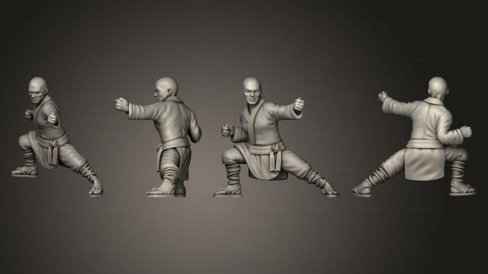 Military figurines (Shaolin Monk Set, STKW_12240) 3D models for cnc
