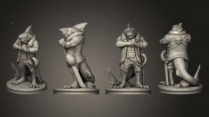 Military figurines (Shark Man 03, STKW_12254) 3D models for cnc