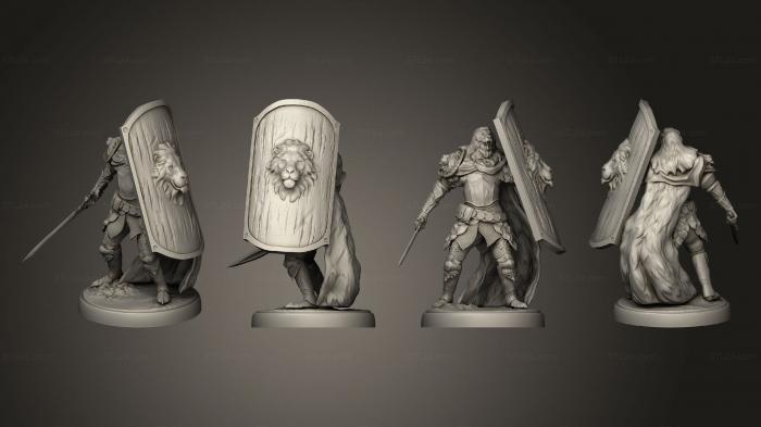 Military figurines (Shield v 3, STKW_12261) 3D models for cnc