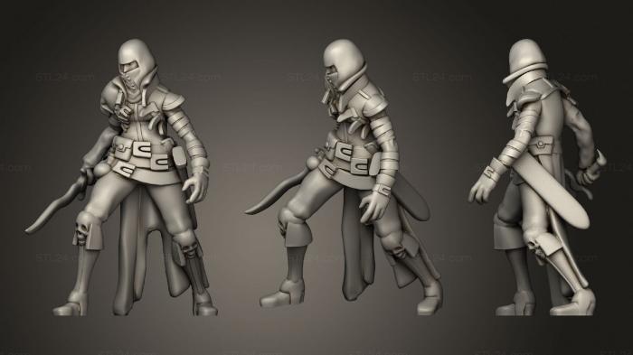Military figurines (Humanoid Cultist Miniature 1, STKW_1227) 3D models for cnc
