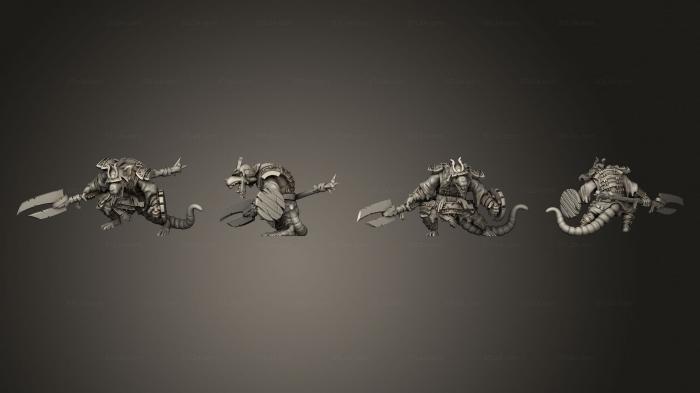 Military figurines (Shinobi rat 3, STKW_12271) 3D models for cnc