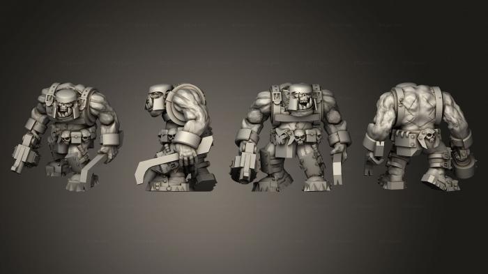 Military figurines (Shock Troop 01, STKW_12278) 3D models for cnc