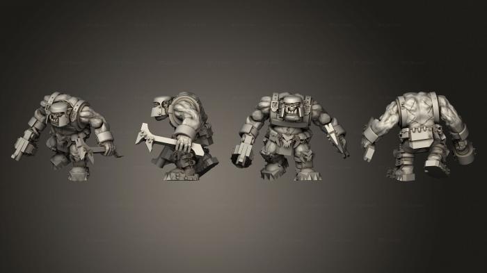 Military figurines (Shock Troop 02, STKW_12279) 3D models for cnc