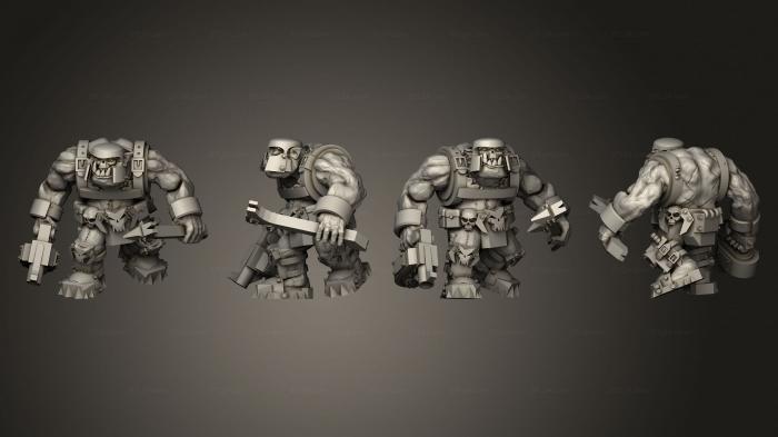 Military figurines (Shock Troop 03, STKW_12280) 3D models for cnc